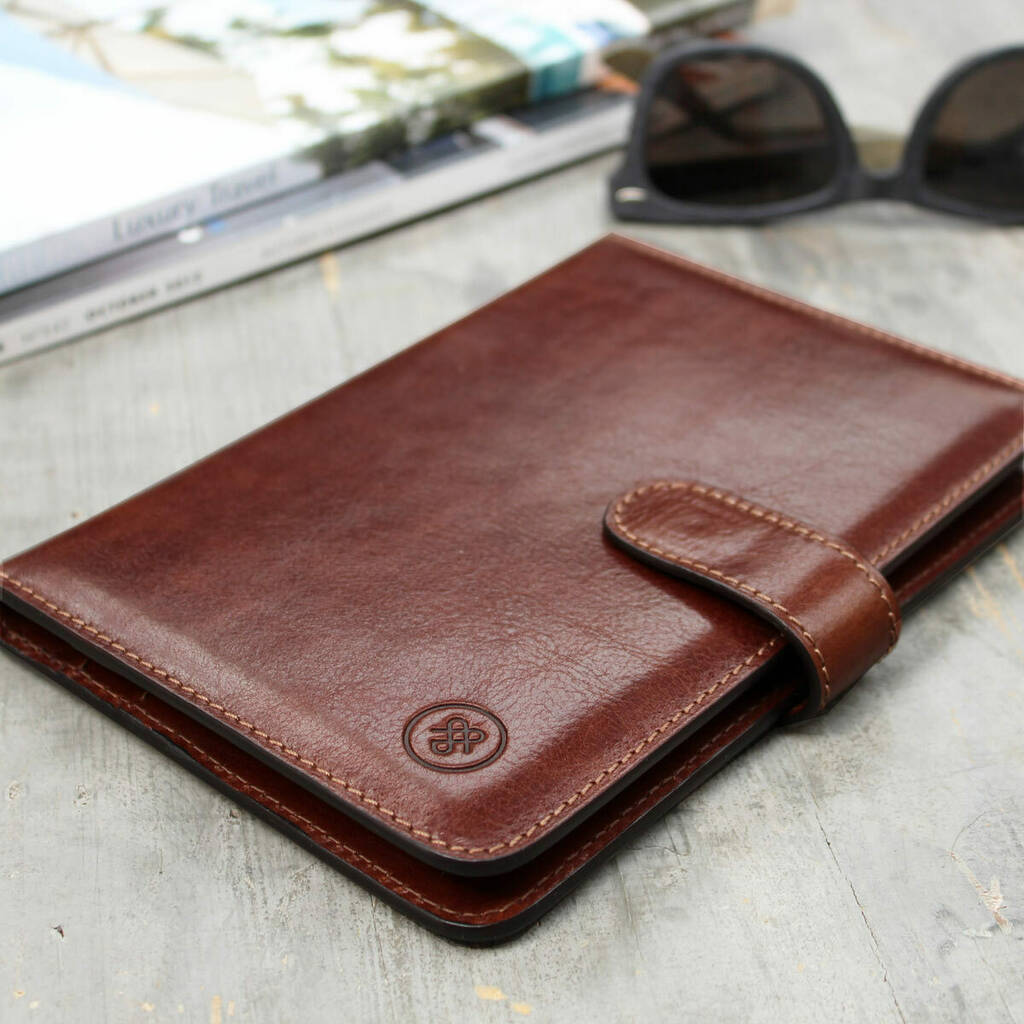 Personalised Leather Travel Document Holder 'Vieste', 1 of 10