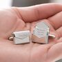 Personalised Envelope Cufflinks With Message, thumbnail 4 of 7