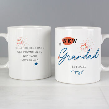 Personalised New Dad Grandad Mug, 2 of 5