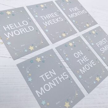 Baby Milestone Cards Stars, 4 of 6