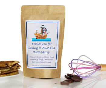 Eco Friendly Personalised Pancake Mix Party Bags, 2 of 6