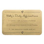 Personalised Daily Affirmations Wallet Keepsake Card, thumbnail 11 of 12