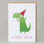 Yipee Rex Card, thumbnail 1 of 2