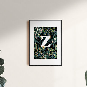 Personalised 'Tropical Leaf' Print, 2 of 4