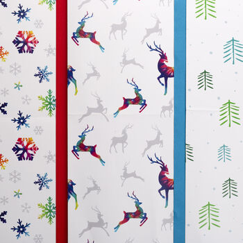 Set Of Three Luxury Christmas Wrapping Paper Set, 11 of 11