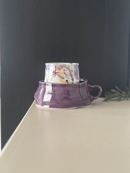 Handmade Ceramic Cup And Saucer, 4 of 5