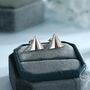 Sterling Silver Paper Plane Stud Earrings, thumbnail 3 of 12