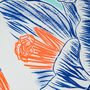 Crocus Flower Risograph Print, thumbnail 2 of 4