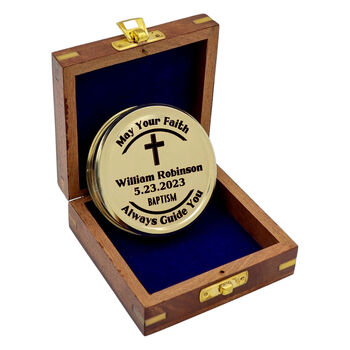 Personalised 100 Year Brass Calendar Compass, 11 of 12