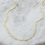 Figaro Chain Necklace 18ct Gold Vermeil, thumbnail 2 of 4