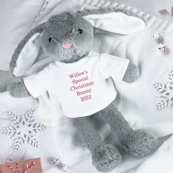 Personalised Christmas Bunny Rabbit Red, 3 of 3