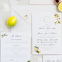 Mediterranean Lemons Wedding Invitation Set, thumbnail 1 of 10