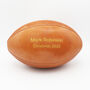 Personalised Vintage Tan Leather Rugby Ball, thumbnail 3 of 7