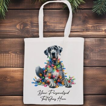 Personalised Great Dane In Christmas Lights, 4 of 10