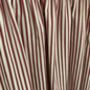 Velcro Sink Skirt, Red Ticking Stripes Cabinet Curtain Bespoke, thumbnail 8 of 9