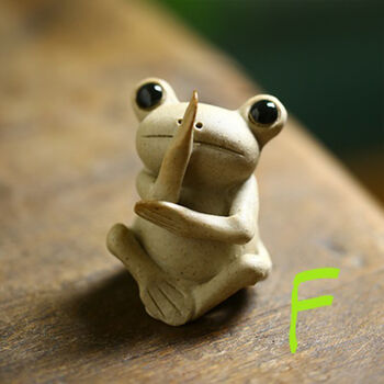 Handmade Frog Ceramic Tea Ornaments, 11 of 12