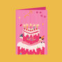 Cats 3D Pop Up Birthday Card, thumbnail 2 of 4