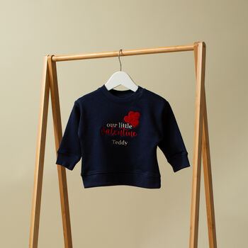 Personalised Our Little Valentine Kids Sweatshirt, 5 of 6