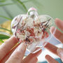 Couples Floral Glass Bauble Hanging Decoration, thumbnail 9 of 12