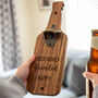 Personalised Wall Mounted Bottle Opener Beer Makes Name Happy, thumbnail 1 of 6