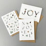 Joy Botanical Christmas Card, thumbnail 2 of 3