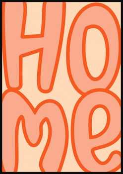 'Home' Typography Print Statement Wall Art, Unframed, 8 of 8