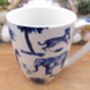 Set Of Six Aspen Mugs In Blue Safari Design, thumbnail 6 of 12