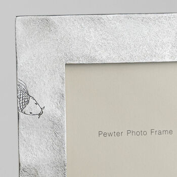 Fish Pond Pewter Photo Frame, 2 of 8