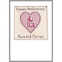 Personalised Wedding Anniversary Heart Card, thumbnail 2 of 12