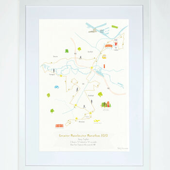 Greater Manchester Marathon Route Map Print, 3 of 6