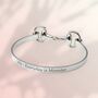 Personalised Sterling Silver Snaffle Bangle, thumbnail 5 of 12