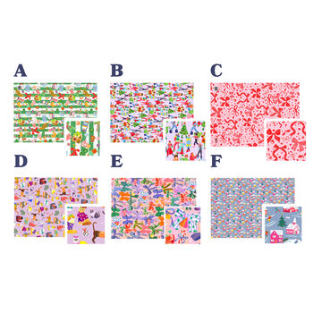 Christmas Wrapping Paper Mix And Match Designs, 2 of 12