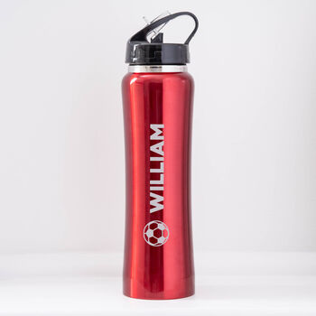 Personalised Football Sports Style Thermos Water Bottle, 4 of 6