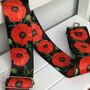 Poppy Print Bag Strap | Extra Long Crossbody Replacement Bag Strap, thumbnail 2 of 5