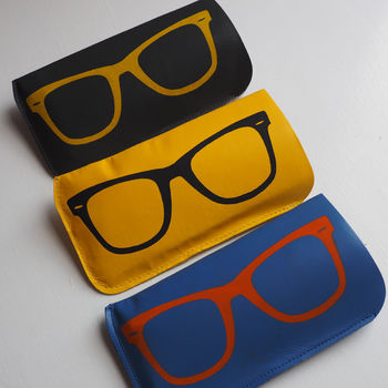 Hand Printed Soft Leather Sunglasses Case, 2 of 10