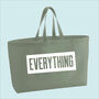 Everything Premium Canvas Oversized Tote Bag, thumbnail 8 of 9