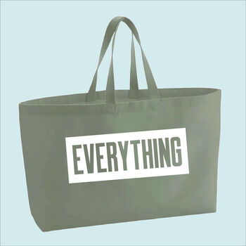 Everything Premium Canvas Oversized Tote Bag, 8 of 9
