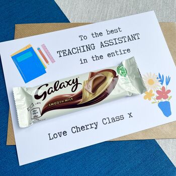 Teaching Assistant Thank You Chocolate Galaxy Card, 2 of 4