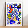 Sheffield Wednesday Football Shirt Mash Up Print, thumbnail 1 of 3