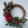 Christmas Poinsettia Wreath, thumbnail 1 of 3