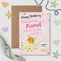 Monty And Rooster Fabulous Friend Birthday Card, thumbnail 1 of 2