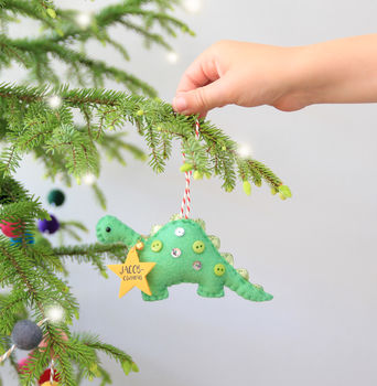 Baby's First Christmas Dinosaur Tree Decoration, 2 of 6