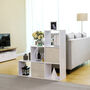 White Six Cube Wooden Display Shelf Rack Bookshelves, thumbnail 3 of 7