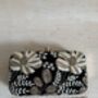 Black Velvet Floral Clutch Bag, thumbnail 9 of 10