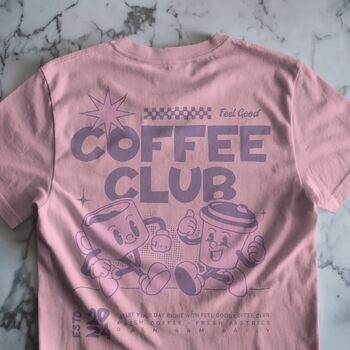 Coffee Club, Unisex Graphic T Shirt, 4 of 11