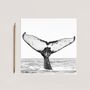 Whale Tail Sea Life Greeting Card, thumbnail 1 of 6