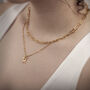 Paper Clip Chain In Gold Plated, thumbnail 2 of 4