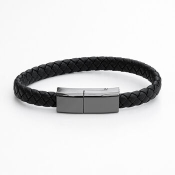 Personalised Men's Secret Message Usb Cable Bracelet, 12 of 12