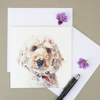 Cockapoo Blank Greetings Card, 3 of 3