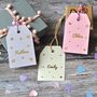 Personalised Gold Foiled Name Wedding Favour Tag, thumbnail 1 of 5
